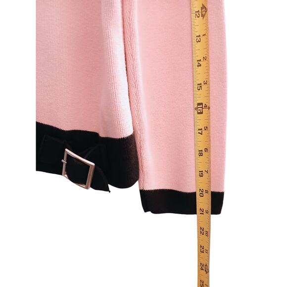 Y2k Sweater Sz PL PINK Knit Pullover Corporate Old Money Chic Career Vintage - Picture 10 of 13